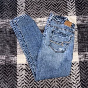American Eagle Outfitters Blue Ankle & Cropped Jeans